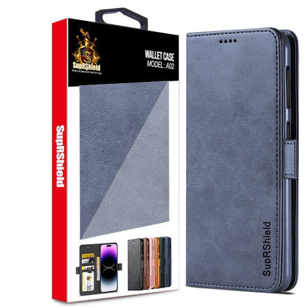 Wallet Leather Navy Blue Wallet Leather Navy Blue